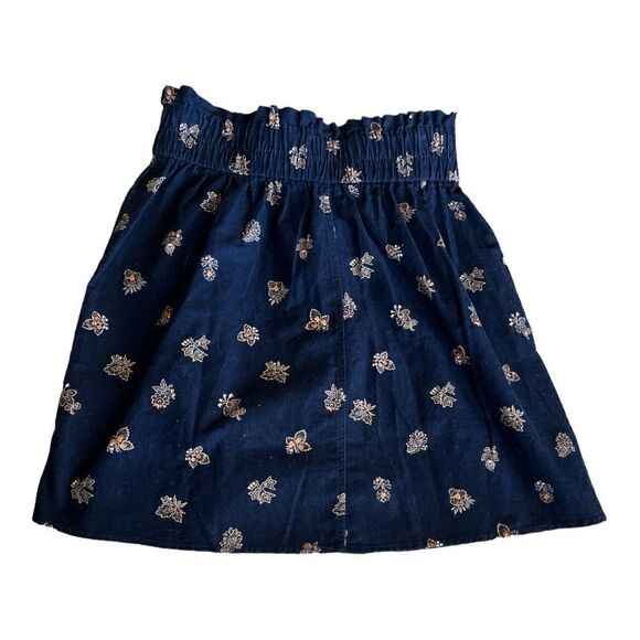 NWT- Madewell Button Front Corduroy Paperbag Miniskirt - Picture 5 of 5